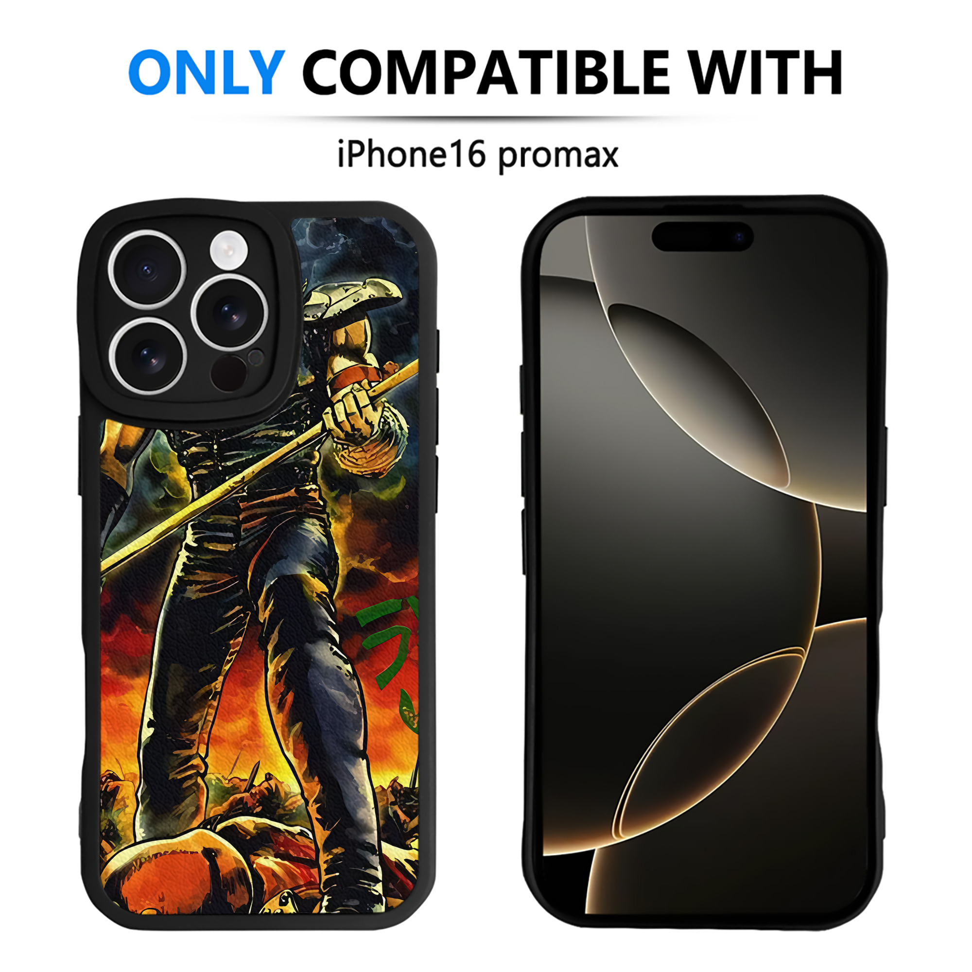 （画像用） 北斗の拳 Fist of the North Star 【iPhone 16シリーズ対応】シリコンスマホケース（レザー調） 材質：シリコン